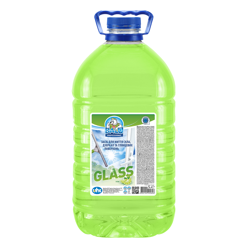 Засіб для миття скла, дзеркал та глянцевих поверхонь BALU® GLASS «Лайм».